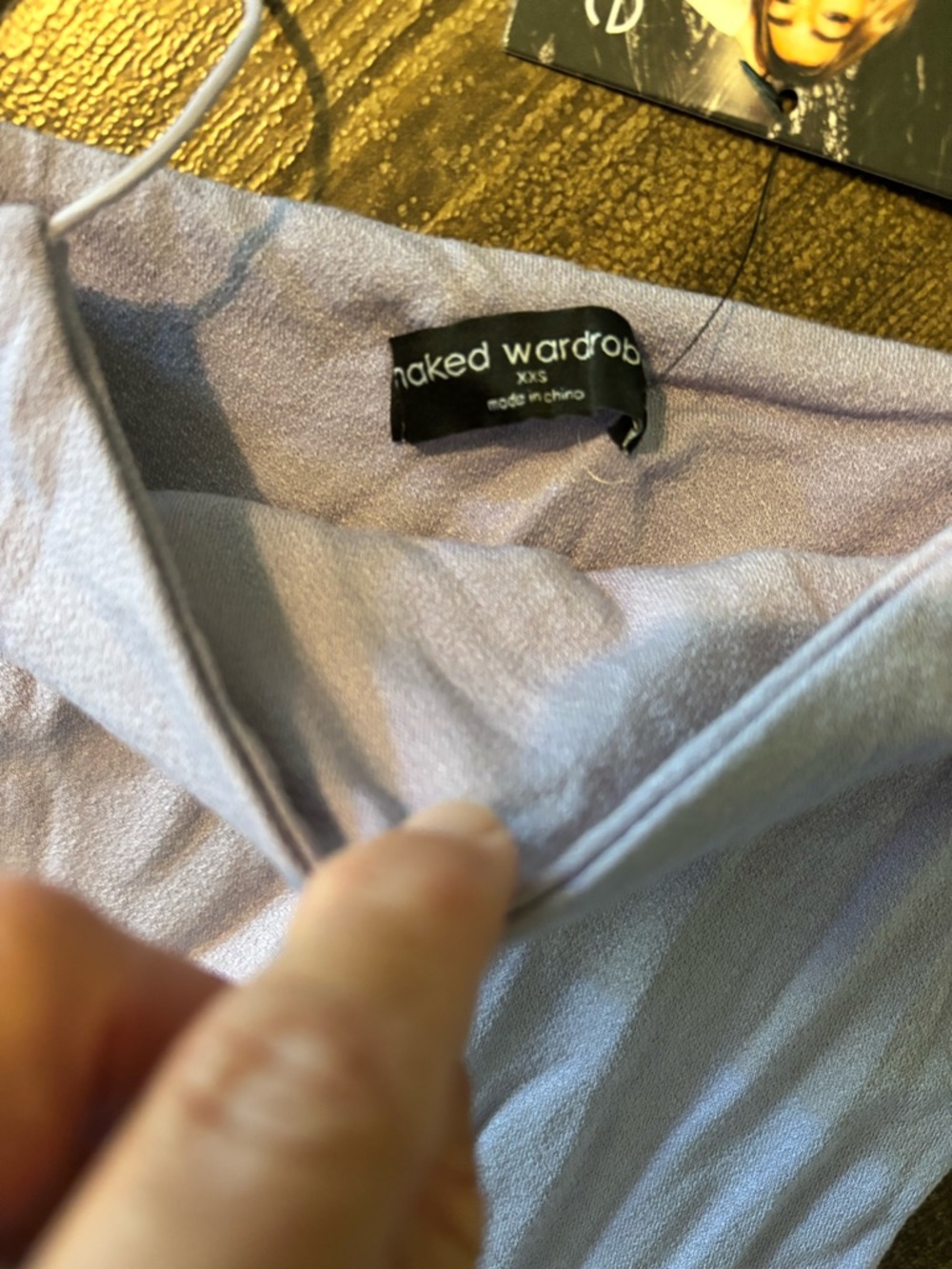 Naked Wardrobe Lavender Mini Dress - Picture 2 of 3